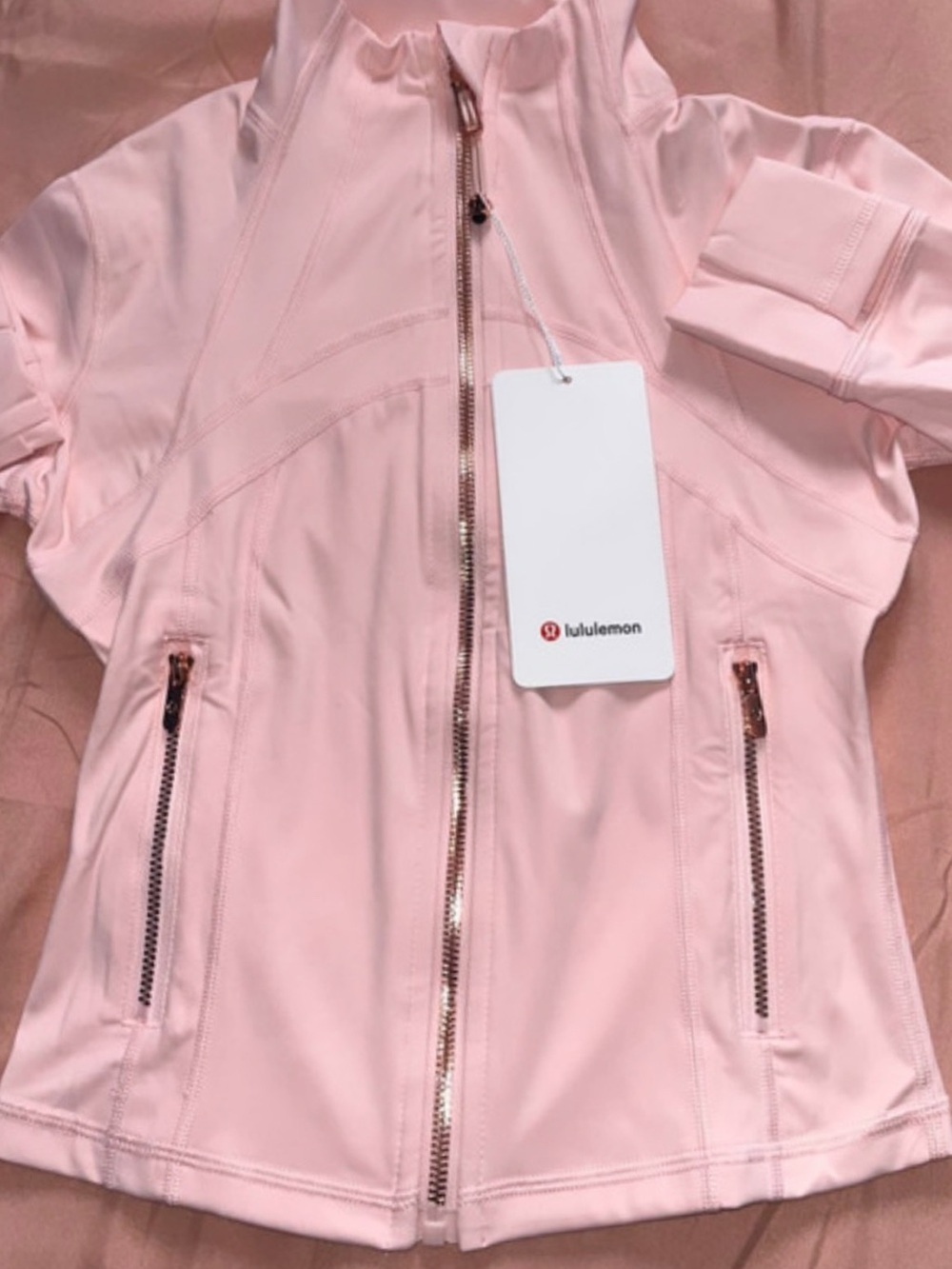 lululemon cropped athletica Light Pink Full-Zip Utility Jacket